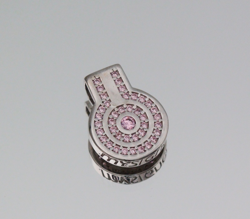 Pendant Rhodium Pink